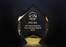 2010 AIA New Zealand Top Adviser Award